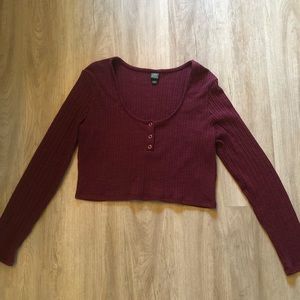 WILD FABEL CROPPED SWEATER